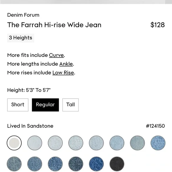 Aritzia Farrah High-Rise Wide-Leg Jeans in Off-White - Picture 2 of 2